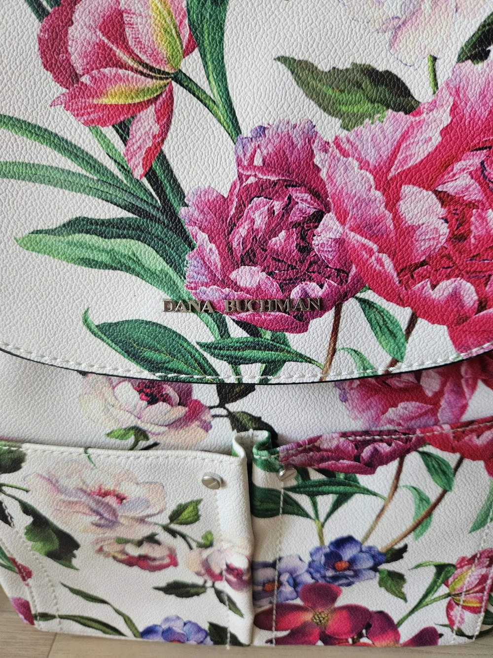 Floral Faux Leather Backpack Boho Romantic Fairy